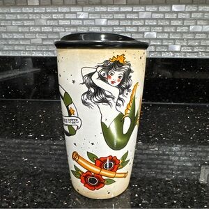 Starbucks Mermaid siren tattoo 2015 sailor ceramic travel mug